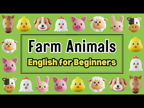 Farm Animals Names in English | Glossary & Pronunciation | with Images | English Wordlist |