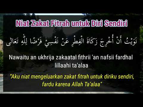 Niat Zakat Fitrah untuk Diri Sendiri