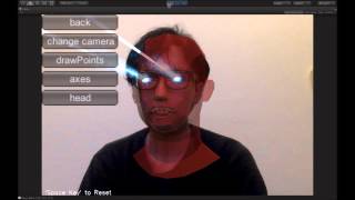 FaceTracker Example using OpenCV for Unity