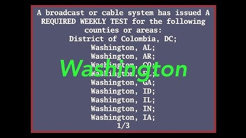 EAS Mock: Washington