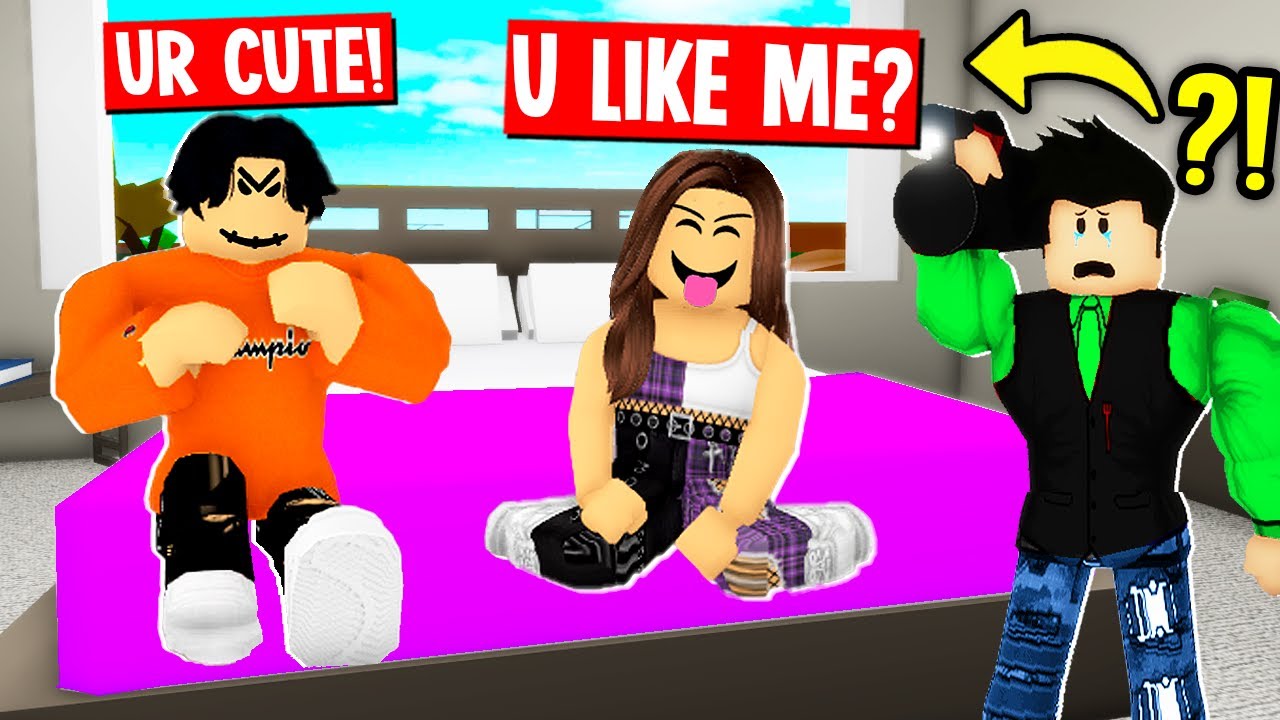 slender boy hired me to spy on his oder girlfriend in ROBLOX BROOKHAVEN RP!  