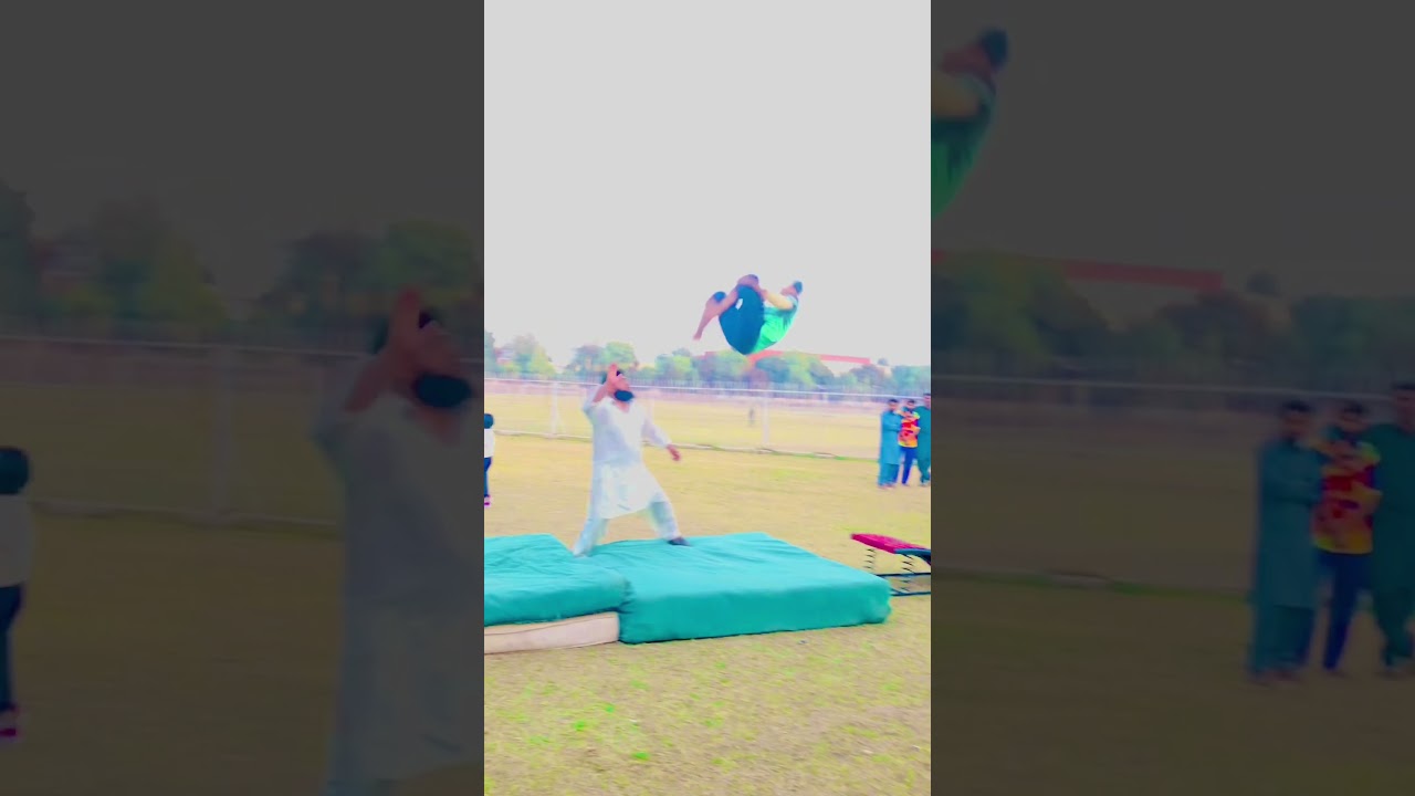 Amazing double front flip on ground 🥰😱🥰