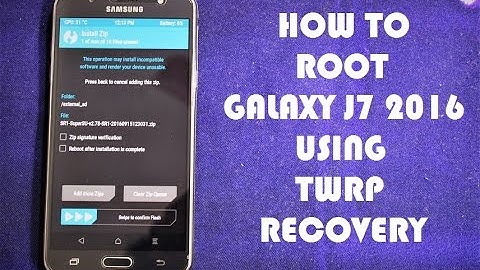 Root Samsung Galaxy J7 2016 Using TWRP (Updated) (Official)