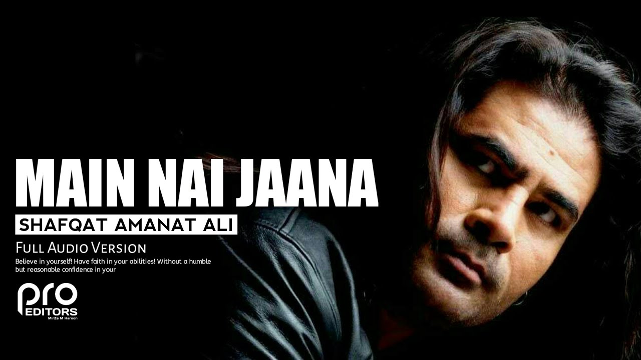 Main Nai Jaana Pardes  SHAFQAT AMANAT ALI  Full Audio Version Song  MirZa EditZ   MMH