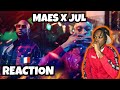 AMERICAN REACTS TO FRENCH RAP! Maes - Dybala - (Clip Officiel) ft. Jul