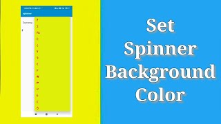 Set spinner background color screenshot 2