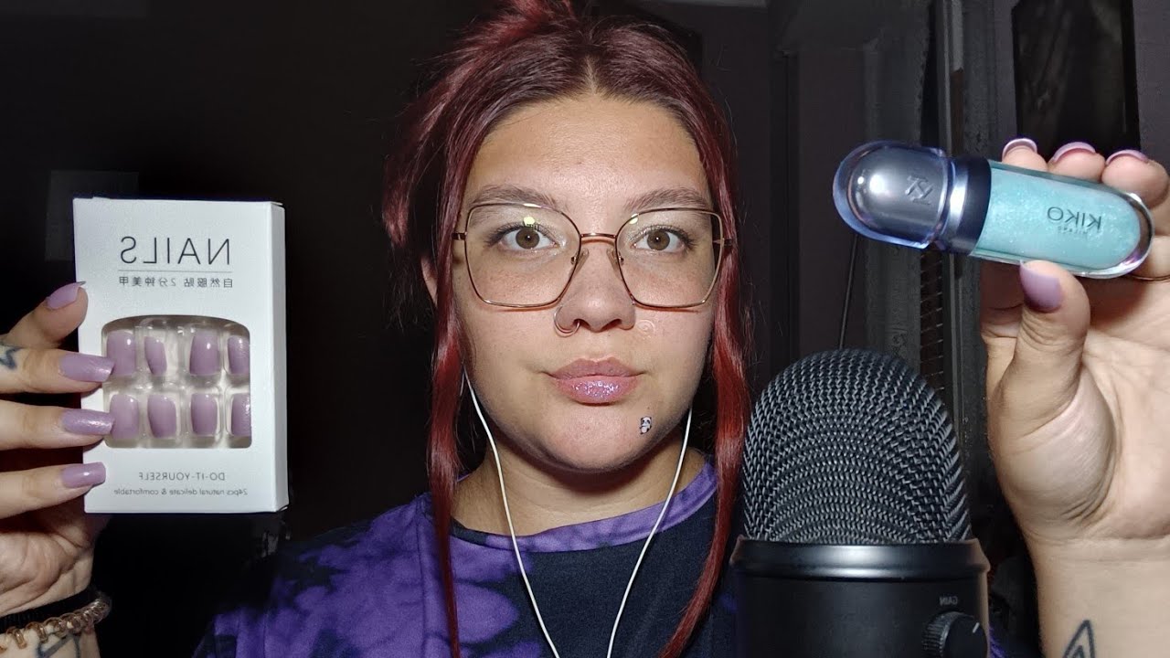 VIDEO DEDICA PER MARTINA (Ampolle, Mic Scratching, Lipgloss Application and New Nails) 😴💜 | ASMR ITA