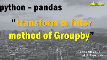 [PYTHON][pandas_59] DataFrame 그룹작업 - groupby - transform, filter 메서드