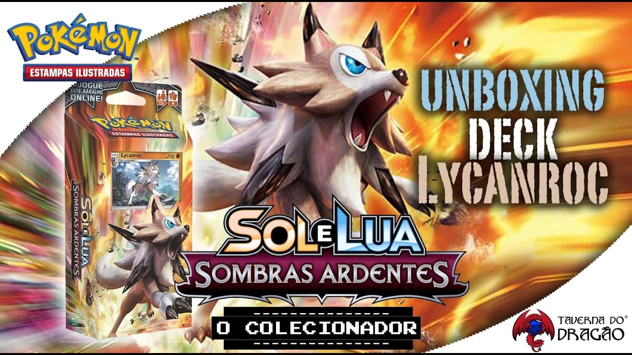 Card Game Pokémon Baralho Batalha V Lycanroc - Copag