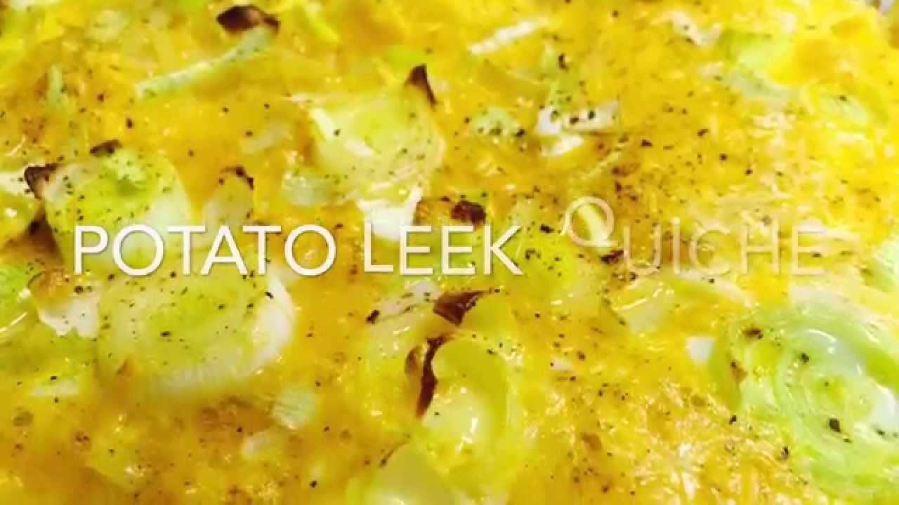 Meatless Monday POTATO LEEK QUICHE Vegetarian YouTube
