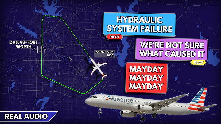MAYDAY. American Airbus A321 reports hydraulic system failure and returns to DFW Airport. Real ATC