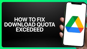 How To Fix Download Quota Exceeded In Google Drive 2025! Tutorial