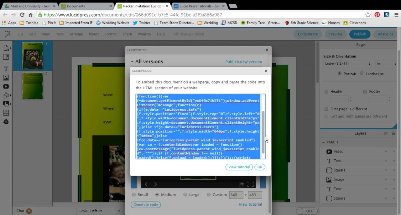 Finishing a Lucid Press Document by Mary