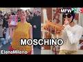 ضيوف أزياء موسكينو في أسبوع الموضة بميلانو إيطاليا ميلانو أسبوع الموضة