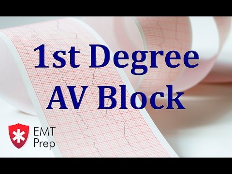 1st Degree AV Block ECG - EMTprep.com