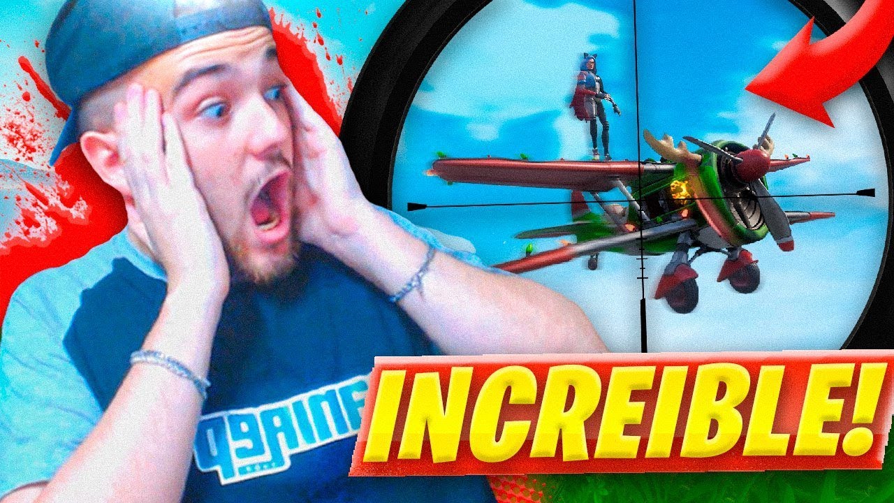 MI PRIMER TIRACO A UN PILOTO DE AVIÓN EN FORTNITE