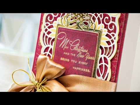 Traditional Christmas Card with Spellbinders Amazing Paper Grace Dies