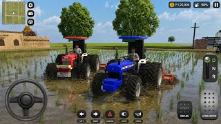 Indian Farming Simulator 3D Game //🌿🍓 |Swaraj Tractor Farming // Gameplay 🥭#tractor #gaming #viral screenshot 4