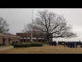 Coast Guard Training center, Yorktown, Virginia Friday morning colors ceremony