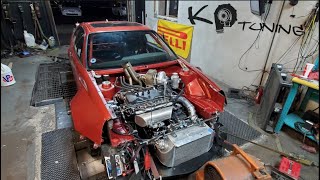 840whp Turbo VR6 VW Corrado Screaming On The Dyno With K.P. Tuning