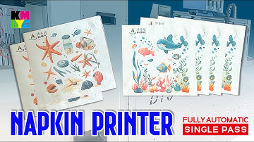KMBYC Digital napkin color printer with fully automatic adsorption loading and receiving