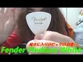 ギター用ピック Fender(フェンダー) ”346 Shape Shell Medium White” ～OHORI123のメイン・ピックの白色Ver.～