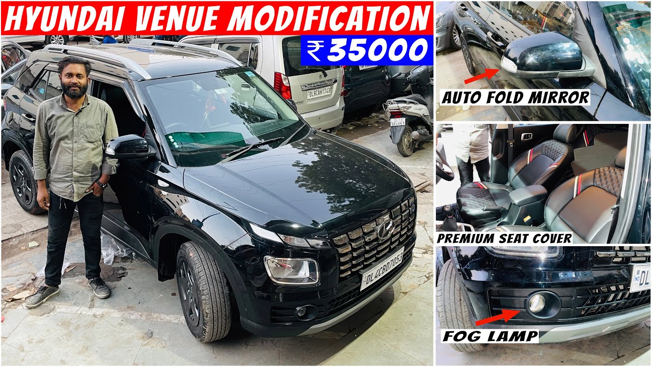 Hyundai Venue E Plus Modification Under ₹35000🔥|| Venue E to SX Modification✅ Venue Modified✅