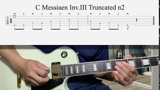 C Messiaen Inv.III Truncated n2 / Guitar Lesson / Tabs