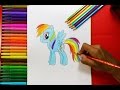 How to Draw Rainbow Dash Equestria Girls -  como dibujar Rainbow Dash