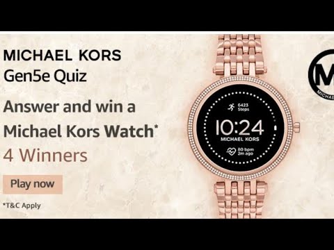 Amazon Quiz Michael Kors Watch Hot Sale, SAVE 38% 