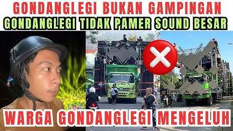 GONDANGLEGI BUKAN GAMPINGAN‼️ TIDAK MENGANDALKAN SOUND BESAR UNTUK KARNAVAL 