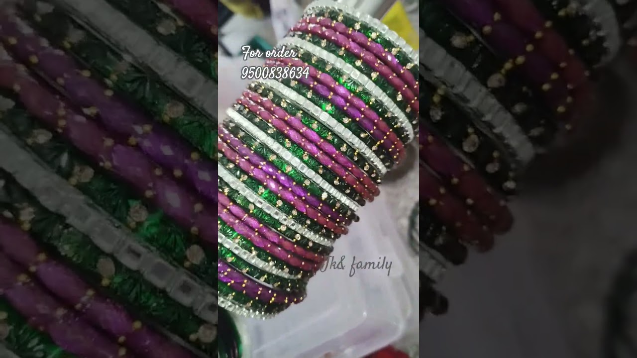 bridal bangles setting trending #treanding #bangles #ytstudioes #wedding #glassbangles #jk #online