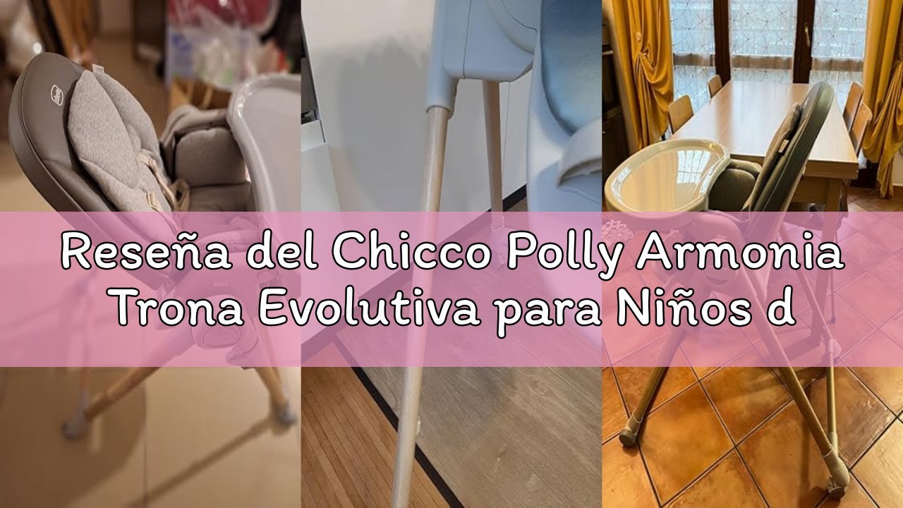 Reseña del Chicco Polly Armonia Trona Evolutiva para Niños de 0 Meses hasta 40 kg, Trona 3en1, 9 Niv