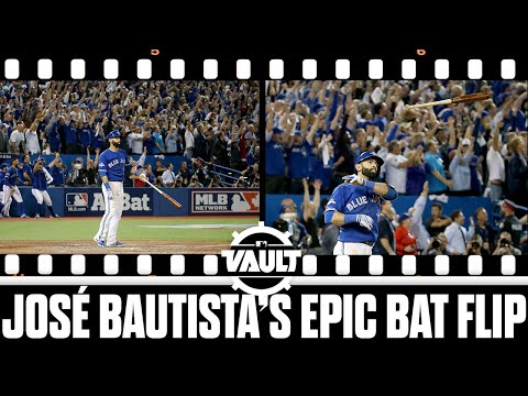 Video: A unique angle of the Bautista bat flip. - HockeyFeed