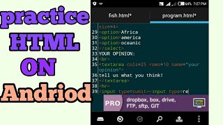 Learn and program Html in mobile(Html tutorial for beginners)
