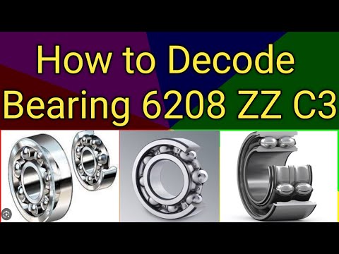 How to Decode Motor Bearing | What is ZZ in Bearing | What is C3 in ...