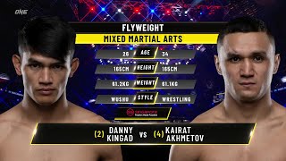 Danny Kingad vs. Kairat Akhmetov | ONE Championship Full Fight