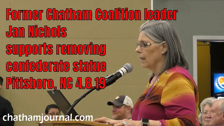 Chatham Democratic party chairman Jan Nichols pres...