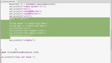 JDBC USING JAVA SERVLET AND MYSQL