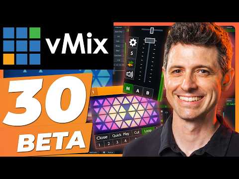 vMix 30: ALL the new features 🔥 16-camera Replay, SRT, vMix IO and more