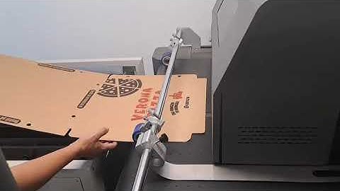 SC600mini pizza box digital printing machine, single pass carton printer