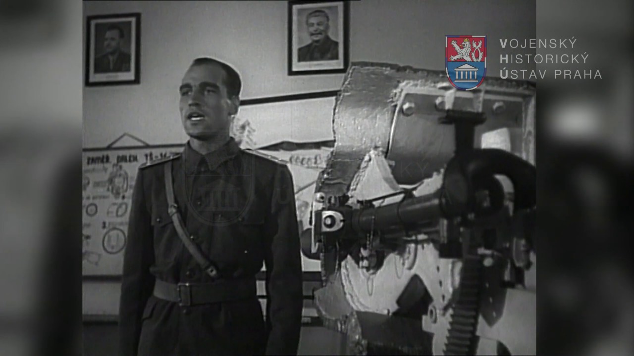 Настройка оптического прицела и пристрелка спаренного пулемёта танка Т-34 (1953)