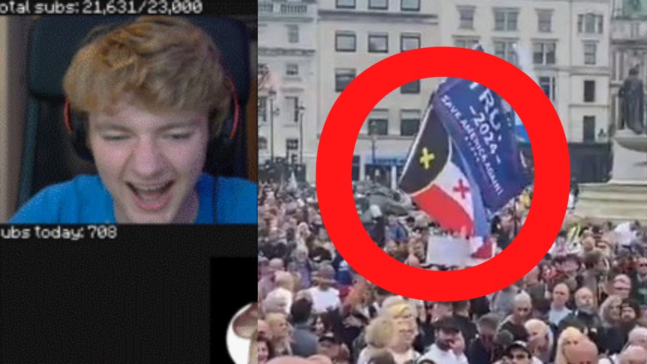 Tommy Reacts To L manburg Flag At Anti Vax Rally YouTube
