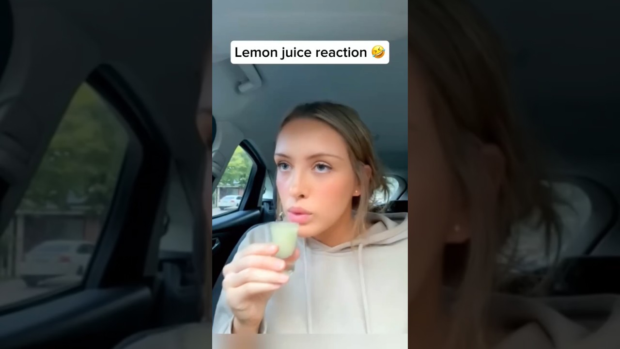 "😂 Lemon Juice Challenge – Funniest Sour Face Expressions! 🍋🤣"