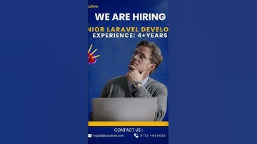 🚀 Exciting Opportunity! Hiring Laravel Developer | 💸 Salary-40LPA#Hiring #LaravelDeveloper