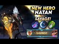 NEW HERO NATAN SAVAGE GAMEPLAY!! | MLBB | NATAN IS ALMOST HERE!! MOBILE LEGENDS