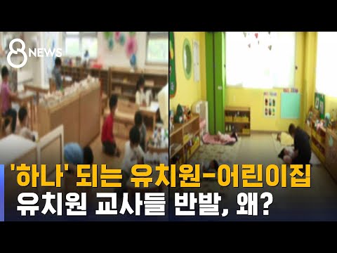 유치원 어린이집 통합 일정은 정해졌는데 SBS 8뉴스 