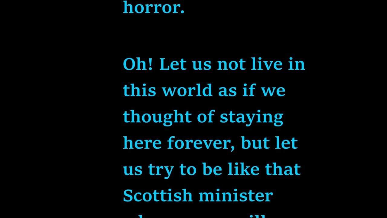 CHARLES SPURGEON: A Sermon About Those in God's Presence. Recitation by Lara Silverman.