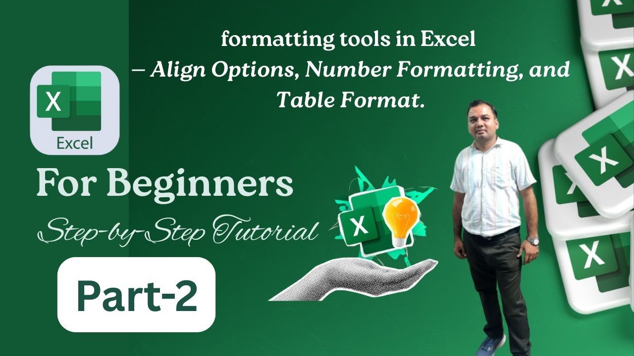 Excel- part-2(BASIC FORMATTING TOOLS. Align Options, Number Formatting ...