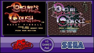 Devil Crash (PC Engine TurboGrafx-16 VS Sega Genesis)side by side comparison graphics screenshot 5